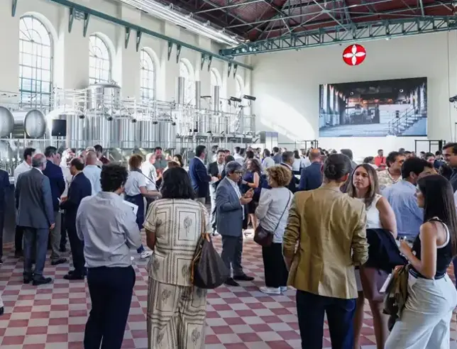 Several people in the event space at The Browers