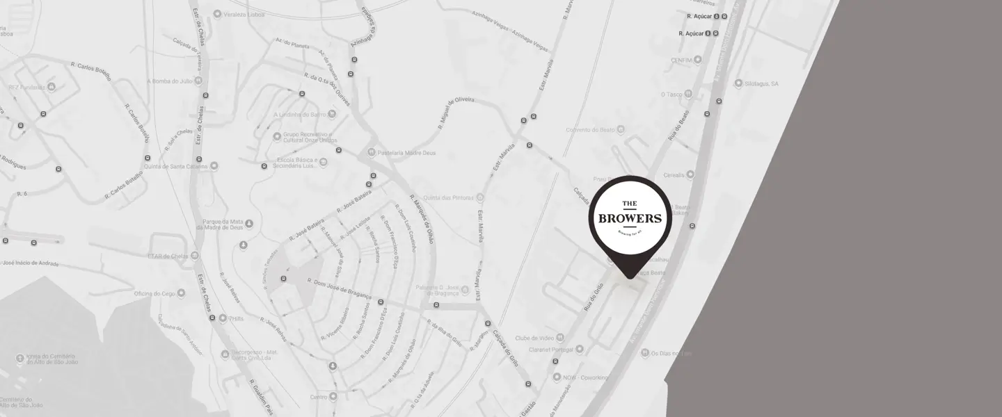 Map showing the location of the Browers venue.