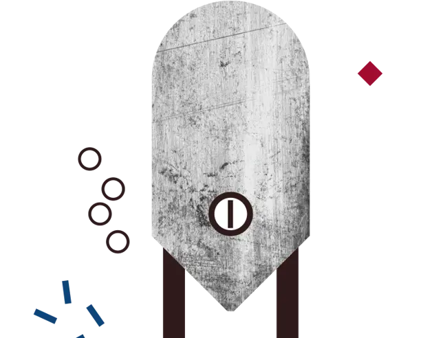 Fermentation tank where beer changes through yeast activity.